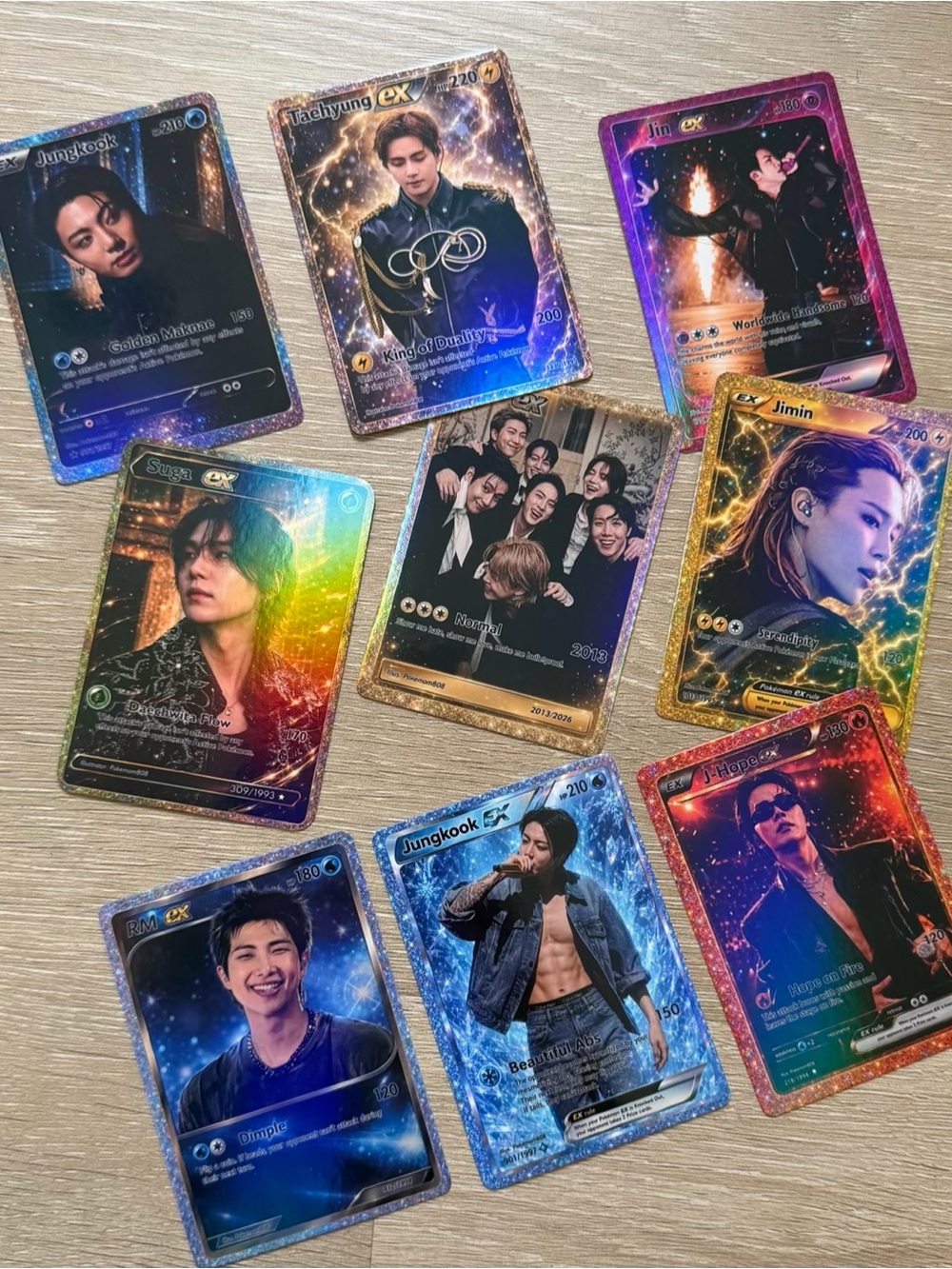 BTS pokemon cards